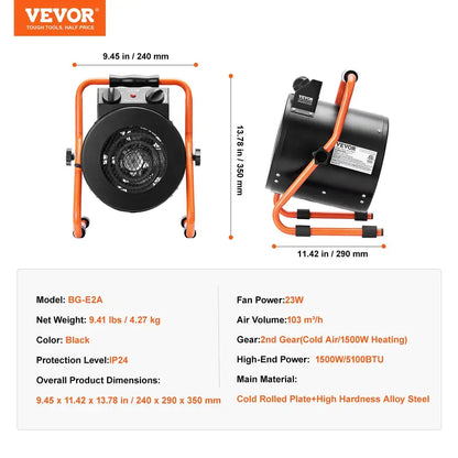 HeatCore™ Vevor Portable Heater